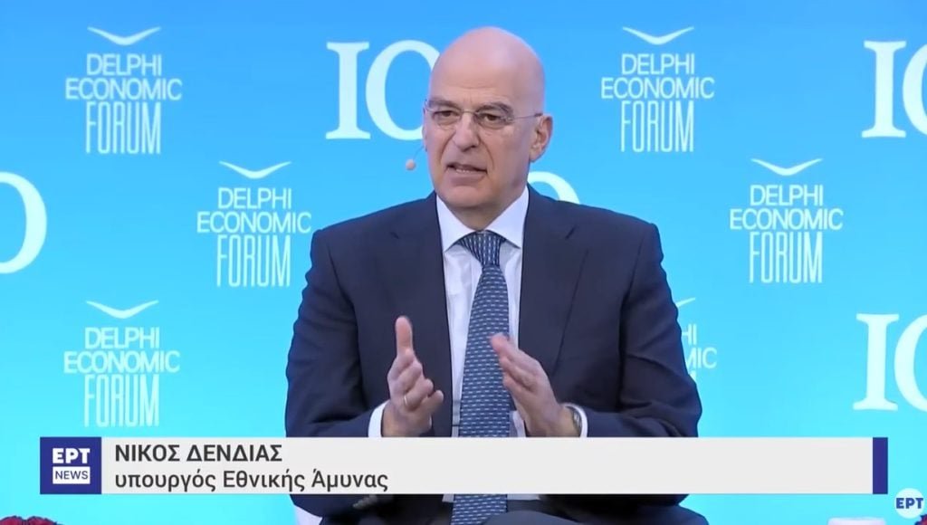 «Δένδιας από τους Δελφούς: Η ψήφος δεν είναι δεδομένη, ούτε χωρίς εναλλακτικές»