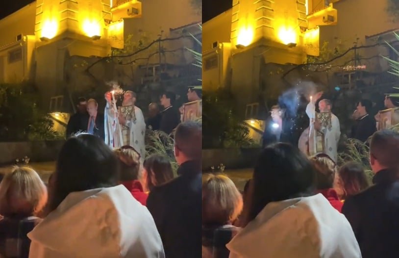 «Κεφαλονιά: Ιερέας εντυπωσιάζει με δυναμιτάκια λίγο πριν την Ανάσταση – Δείτε το απίστευτο βίντεο!»