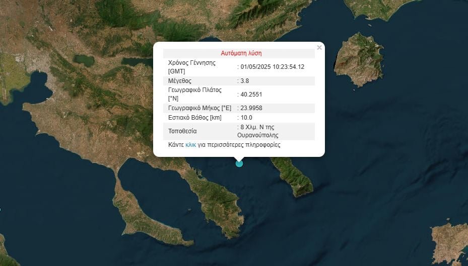 Σεισμική Δόνηση 3,8 Ρίχτερ «ταράσσει» το Άγιον Όρος: Τι πρέπει να γνωρίζετε!