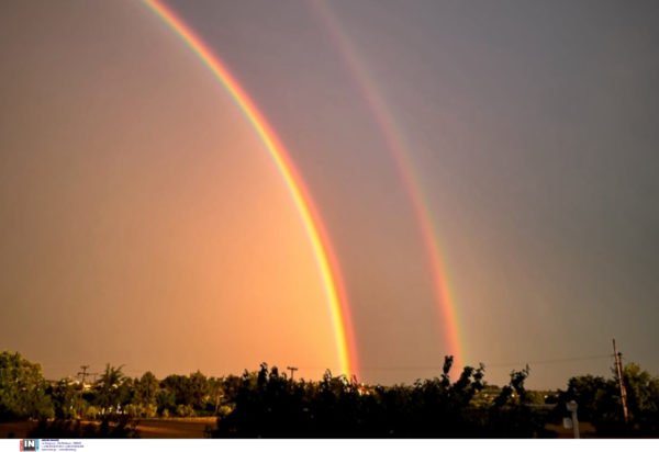 Θεσσαλονίκη: Μαγεία στον ουρανό – Το σπάνιο διπλό ουράνιο τόξο που εντυπωσίασε τους κατοίκους!