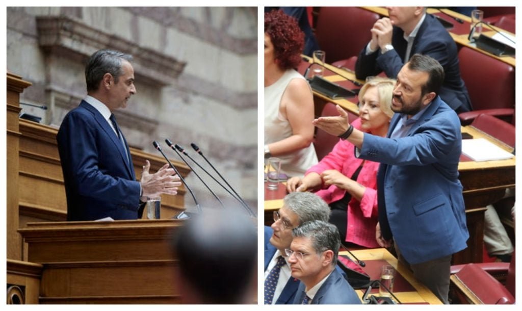 «Σιγά τα αίματα, κύριε 13-0, δεν θα μας δείρετε κιόλας»: Επεισόδιο στη Βουλή με Μητσοτάκη και Παππά