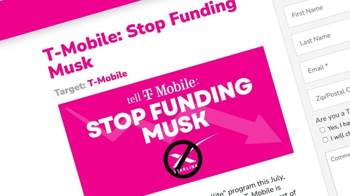 Το κίνημα “Tesla Takedown” προτρέπει την T-Mobile να τερματίσει τη συνεργασία με το Starlink