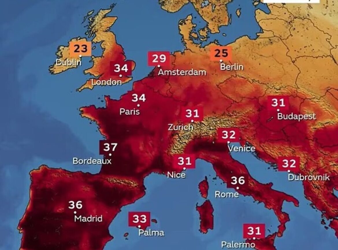 Γιατί φλέγεται η Ευρώπη, θερμοκρασίες ρεκόρ για την εποχή – Πότε έρχεται νέος καύσωνας στην Ελλάδα (Χάρτης, Εικόνες)