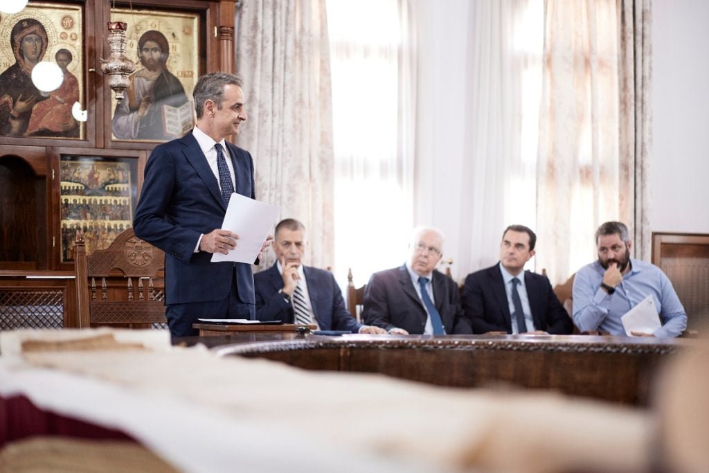 Μητσοτάκης από Αγιον Ορος: Δεν θα αλλάξει ο χαρακτήρας της Μονής του Σινά