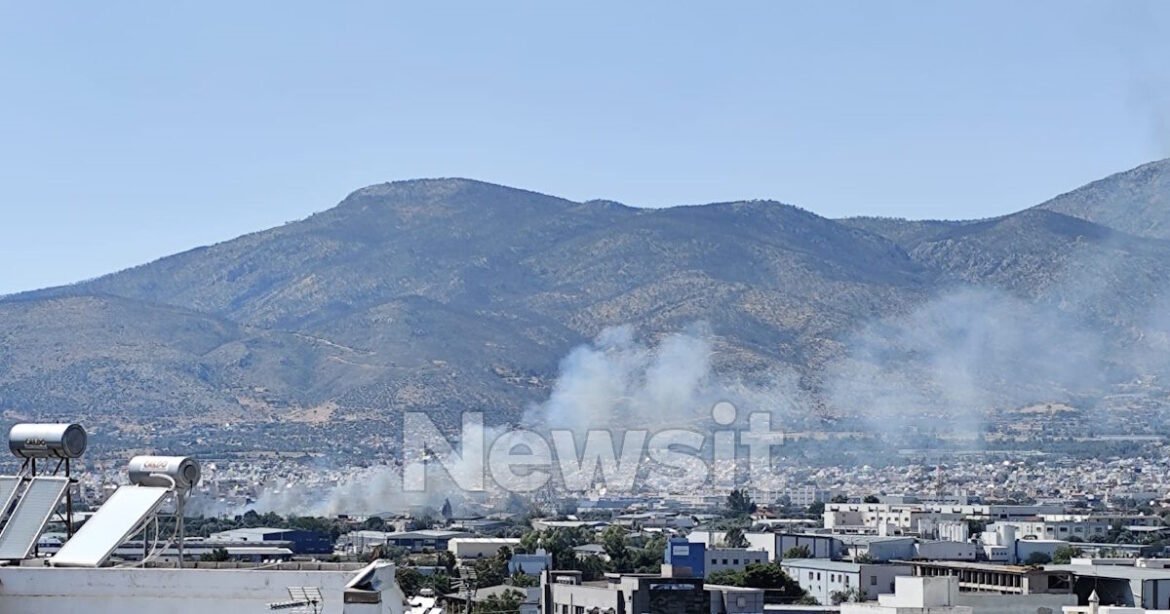 Φωτιά σε υπαίθριο χώρο στον Δήμο Αχαρνών