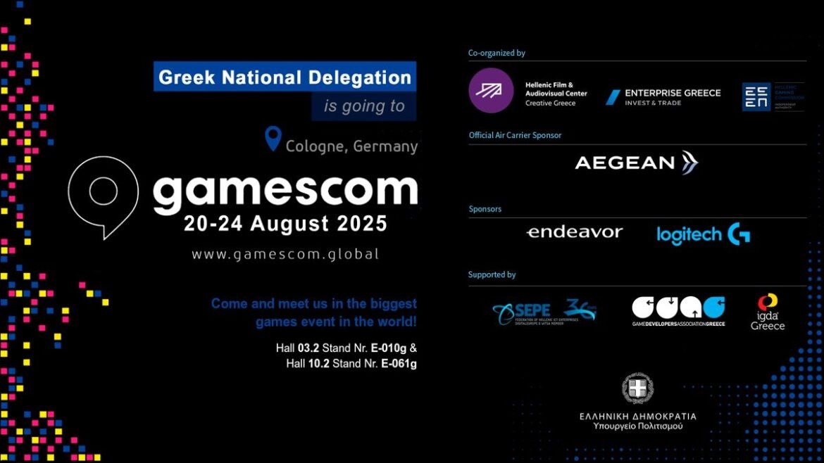 Η Ελλάδα πρωταγωνιστεί στη διεθνή σκηνή των video games: Εθνική Αποστολή στη Gamescom 2025