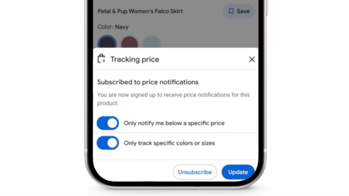 Το Google Search μπορεί πλέον να σας στέλνει ειδοποιήσεις όταν τα προϊόντα πέφτουν σε μια συγκεκριμένη τιμή