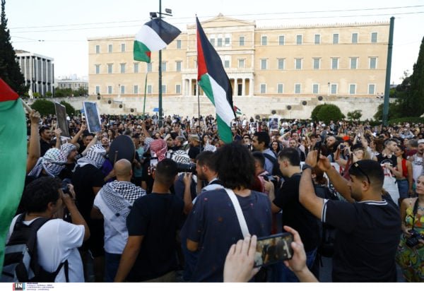 Δεκάδες συγκεντρώσεις σε όλη τη χώρα για την Παλαιστίνη – ΦΩΤΟ