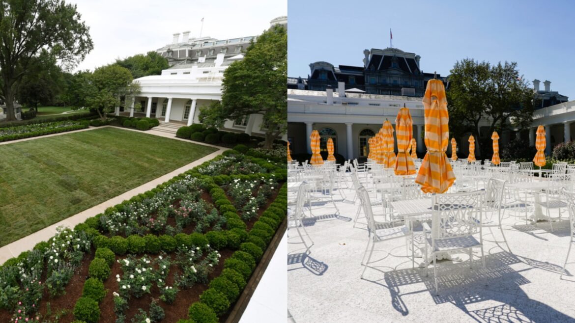 Ο Τραμπ τσιμέντωσε τον ιστορικό Rose Garden: «Μοιάζει με Μαρ-α-Λάγκο» – «Σαν τριάστερο ξενοδοχείο» (εικόνες)