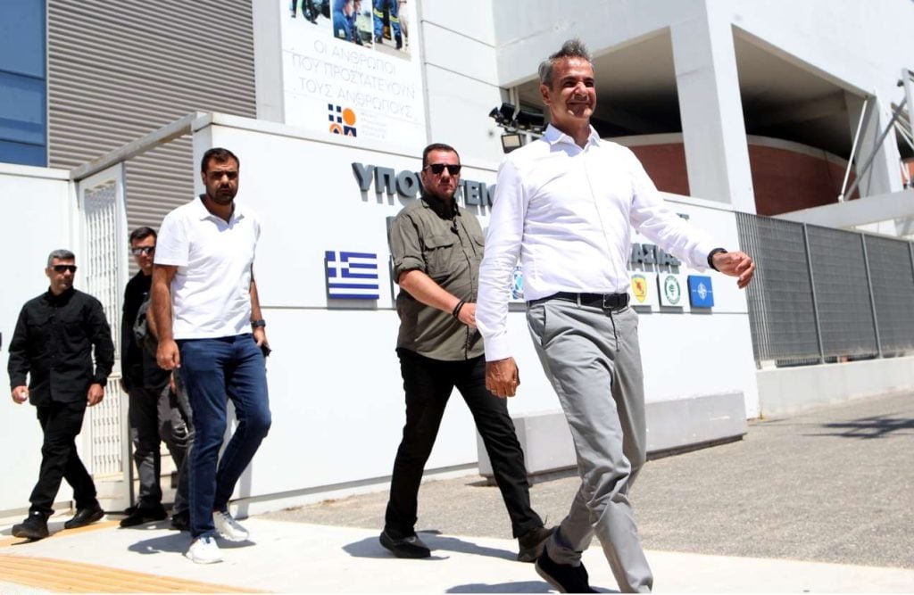 Στην Πολιτική Προστασία ο Μητσοτάκης – Σύσκεψη για τις πυρκαγιές