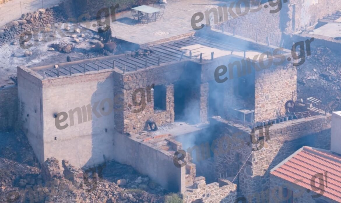 Φωτιά στην Χίο: Δύο τα πύρινα μέτωπα – Αλλεπάλληλα μηνύματα από το 112 για εκκενώσεις