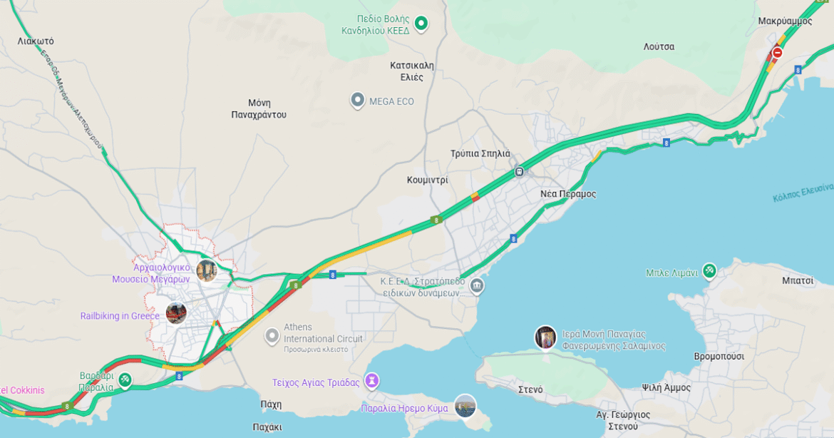 Επιστρέφουν σταδιακά οι αδειούχοι του Αυγούστου: Κίνηση στα Μέγαρα και στα διόδια Ελευσίνας στο ρεύμα προς Αθήνα