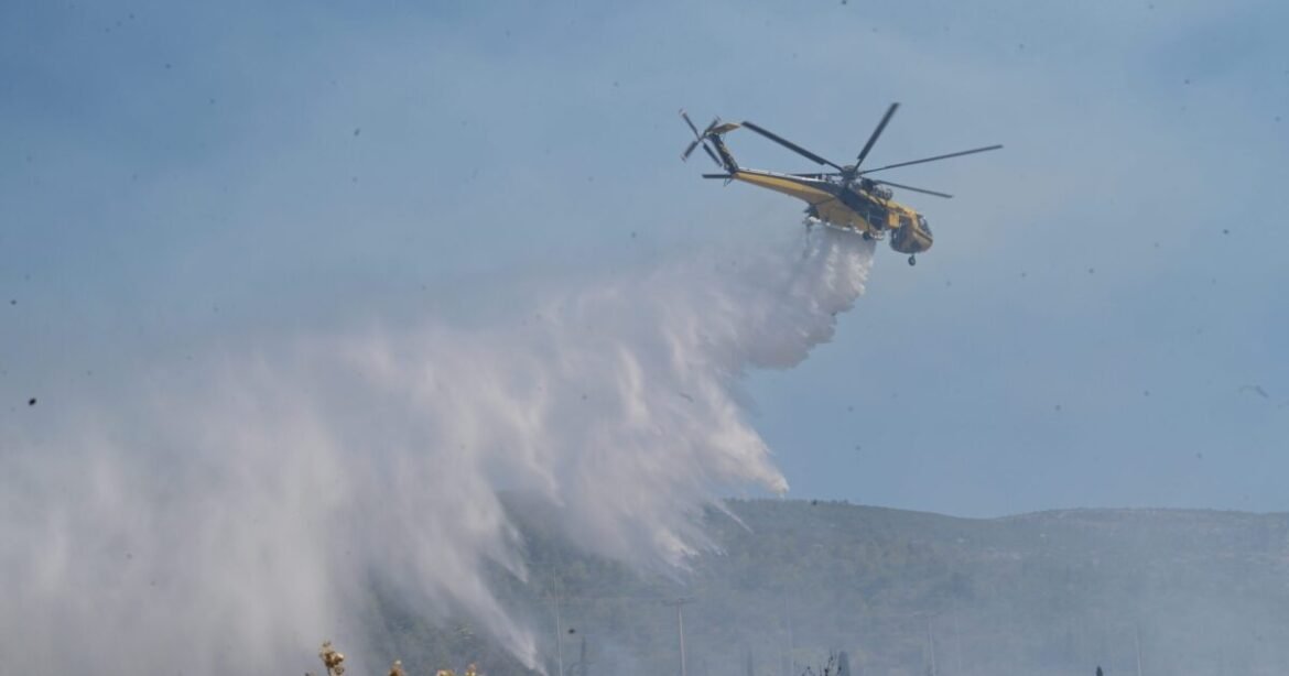 Φωτιά στα Γεβενά στον εθνικό δρυμό της Βάλια Κάλντα