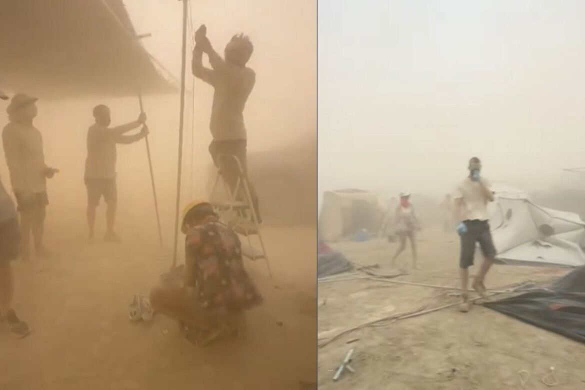 Από «desert party» σε «dust party» το Burning Man 2025: Η αμμοθύελλα σταμάτησε το φεστιβάλ (βίντεο)