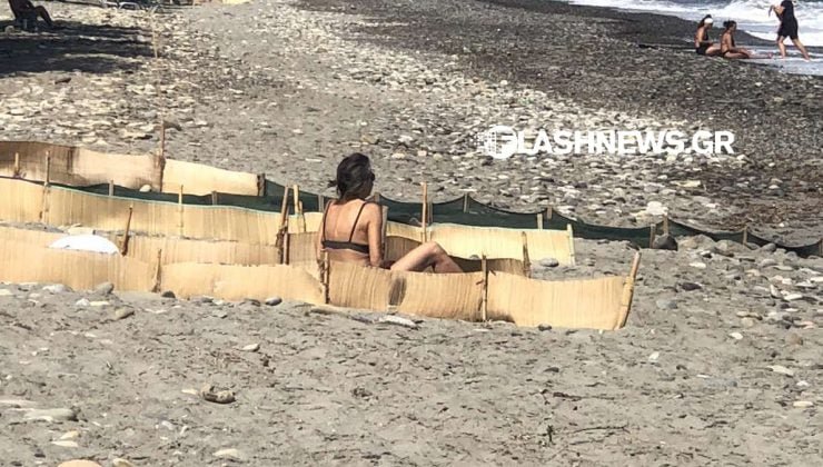 Χανιά: Λουόμενη «συνελήφθη» να κάνει ηλιοθεραπεία μέσα σε προστατευμένο χώρο για χελώνες – ΦΩΤΟ