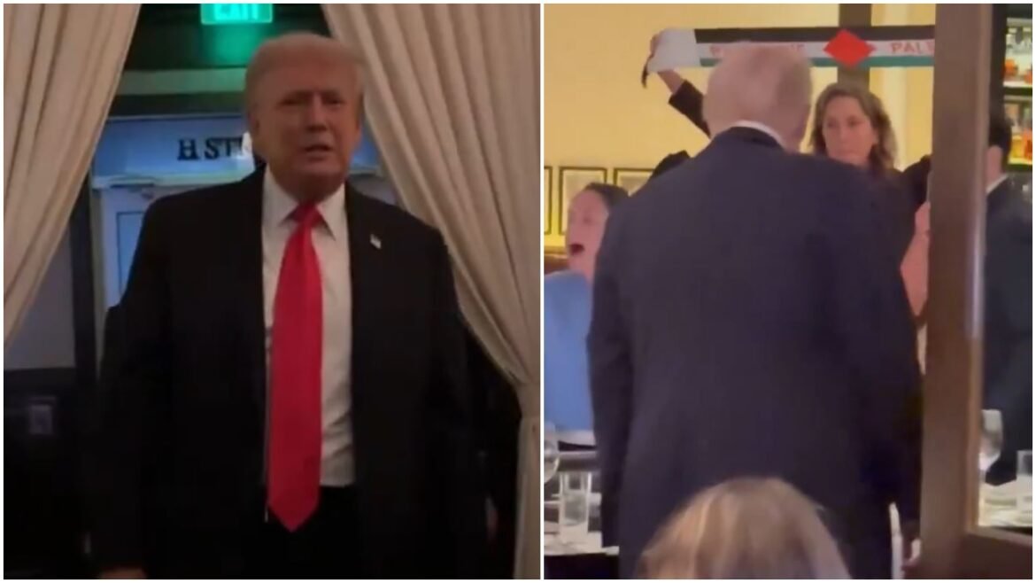 «Ο Τραμπ είναι ο σύγχρονος Χίτλερ» – Διαδηλωτές εισέβαλαν στο εστιατόριο που έτρωγε και του τα «έψαλλαν»