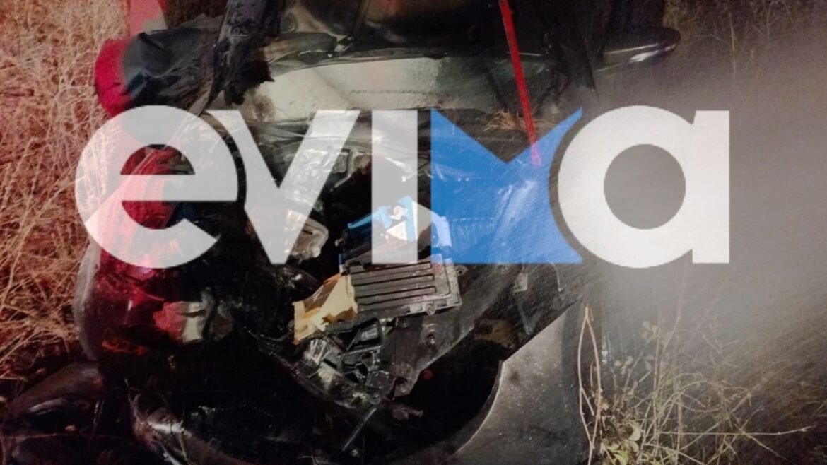 Σοβαρό τροχαίο στην Εύβοια: Αυτοκίνητο εξετράπη της πορείας του και τυλίχθηκε στις φλόγες – Δύο τραυματίες