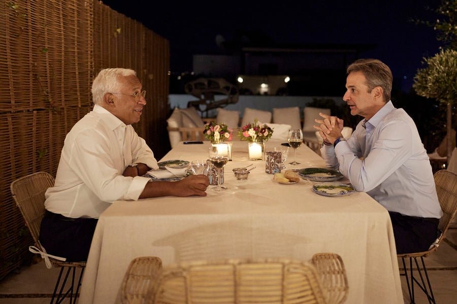 Ο Αντόνιο Κόστα στην Αθήνα – δείπνο με τον Μητσοτάκη