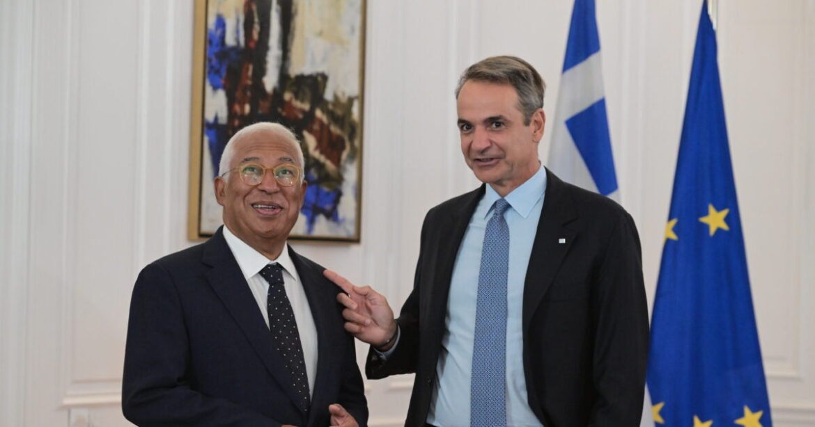 Κυριάκος Μητσοτάκης – Αντόνιο Κόστα: Live οι κοινές δηλώσεις μετά τη συνάντησή τους στο Μαξίμου