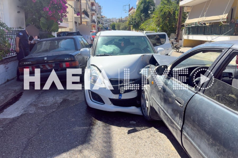 Πύργος: Ένας τραυματίας σε σφοδρή σύγκρουση 3 αυτοκινήτων – Δείτε εικόνες