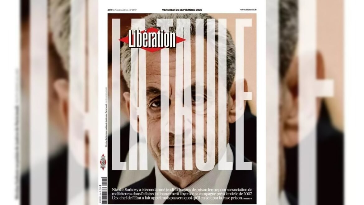 «Ο Σαρκοζί πίσω από τα σίδερα» – Το εξώφυλλο της Liberation για την ιστορική καταδίκη