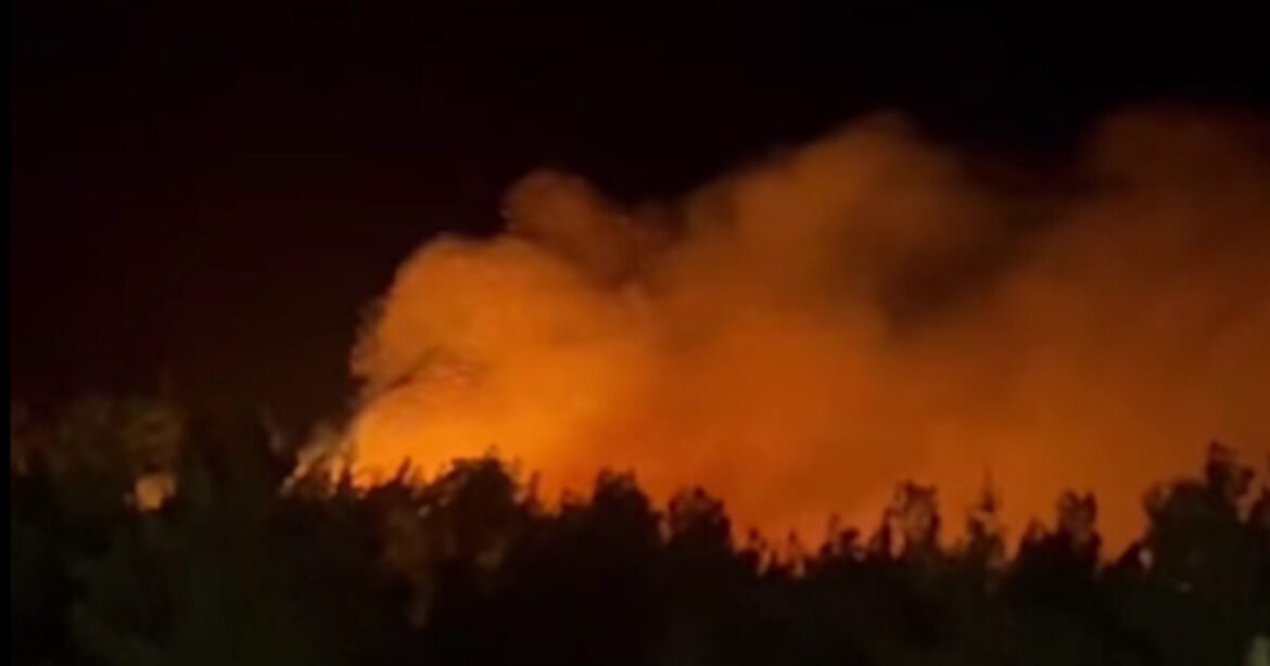 Φωτιά στη Ρόδο ανάμεσα στα χωριά Αρχίπολη και Ελεούσα