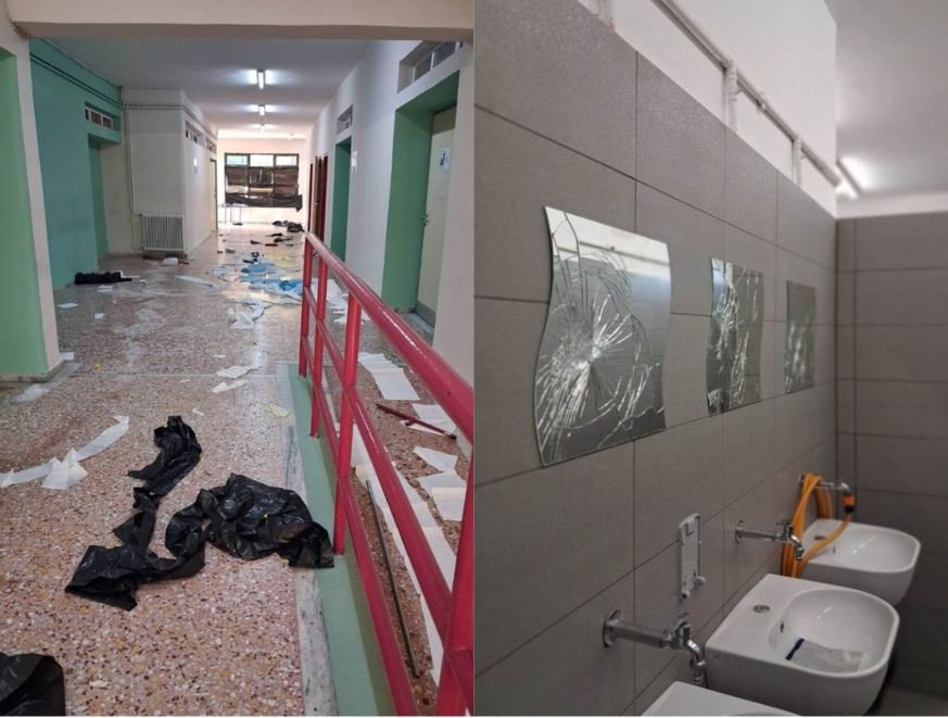 Ραφήνα: Βανδαλισμοί στο Γυμνάσιο μετά τη λήξη της κατάληψης – Δείτε φωτογραφίες