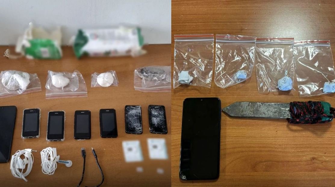 Φυλακές Τρικάλων: Εντοπίστηκαν ναρκωτικά, μαχαίρι και κινητά τηλέφωνα σε έρευνα της ΕΛ.ΑΣ. – ΦΩΤΟ 