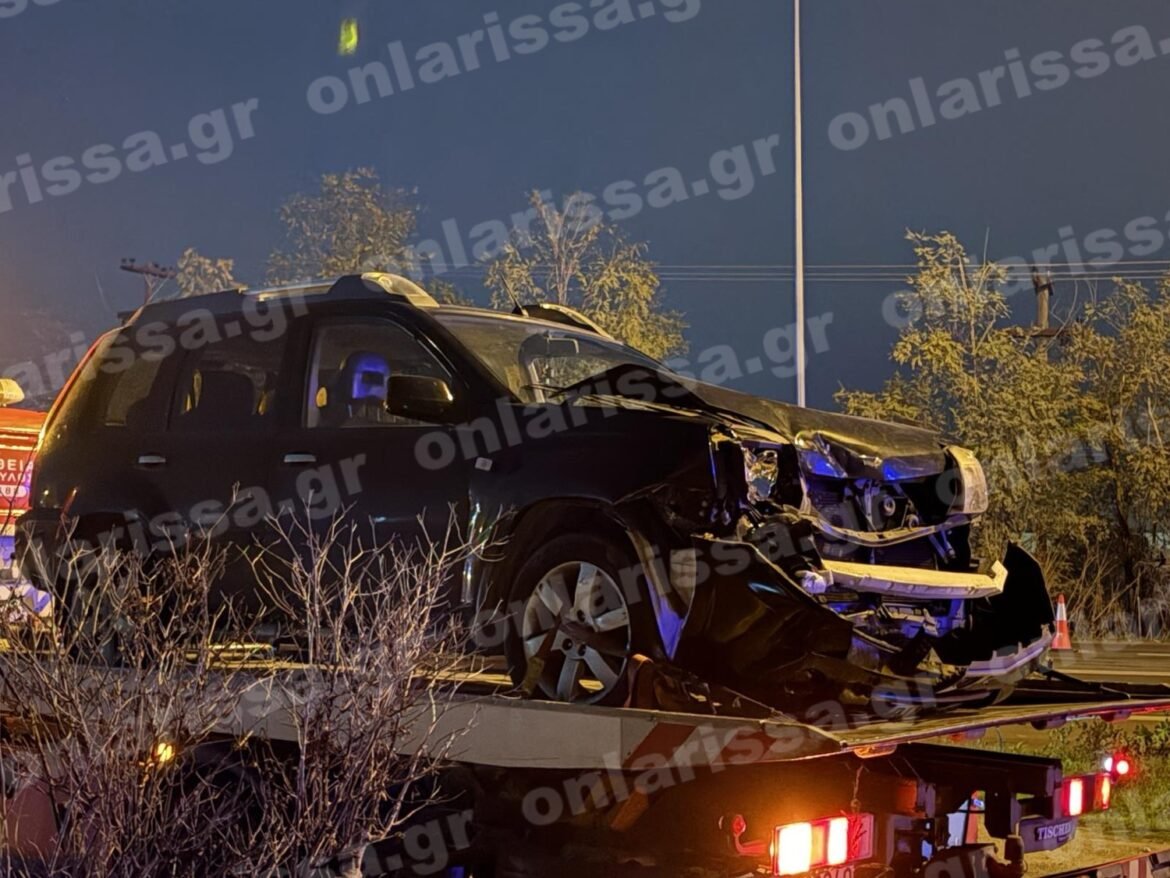 Σφοδρό τροχαίο στη Λάρισα: Τέσσερις τραυματίες έπειτα από μετωπική σύγκρουση οχημάτων – ΦΩΤΟ