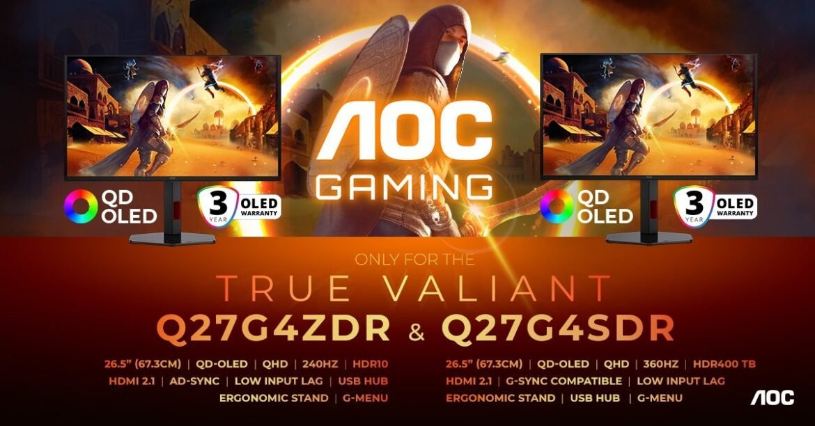 Οι νέες οθόνες της AOC Gaming κάνουν την τεχνολογία QD-OLED προσιτή σε όλους