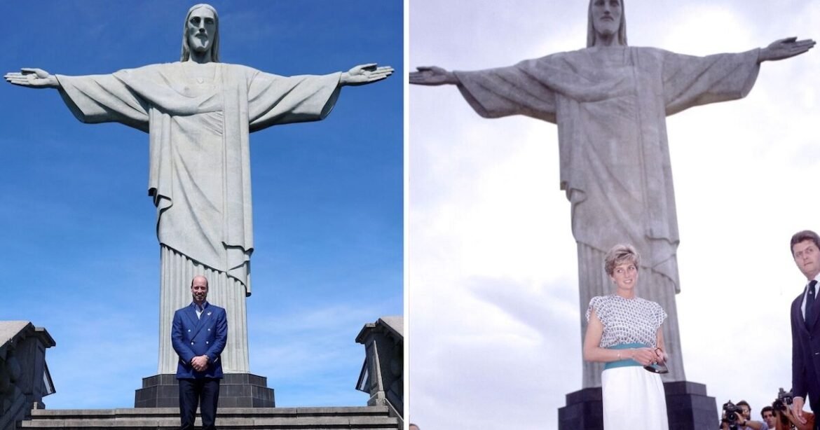 Στη Βραζιλία ο πρίγκιπας Ουίλιαμ – Πόζαρε στο ίδιο σημείο όπου είχε σταθεί η Νταϊάνα το 1991