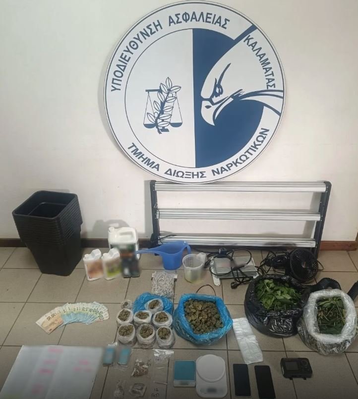 Καλαμάτα: Συνελήφθη 36χρονος που μετέτρεψε το σπίτι του σε «εργοστάσιο» καλλιέργειας κάνναβης