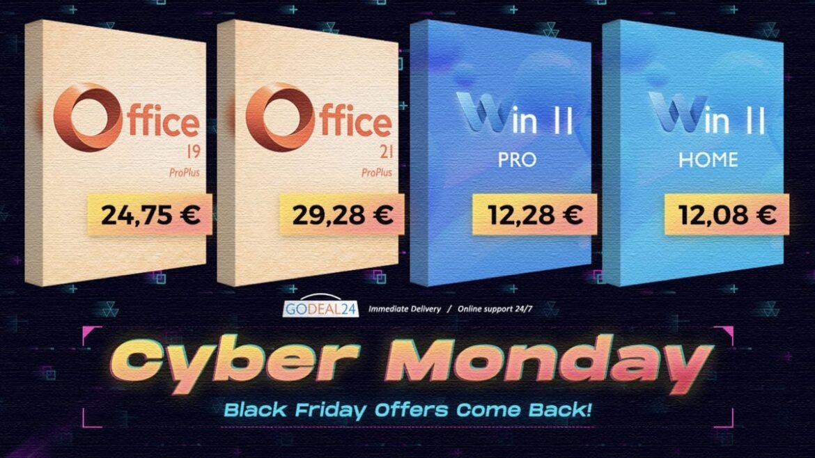Προσφορές Cyber Monday στο GoDeal24: Windows 11 στα 12.28€, Office 2021 στα 29.28€