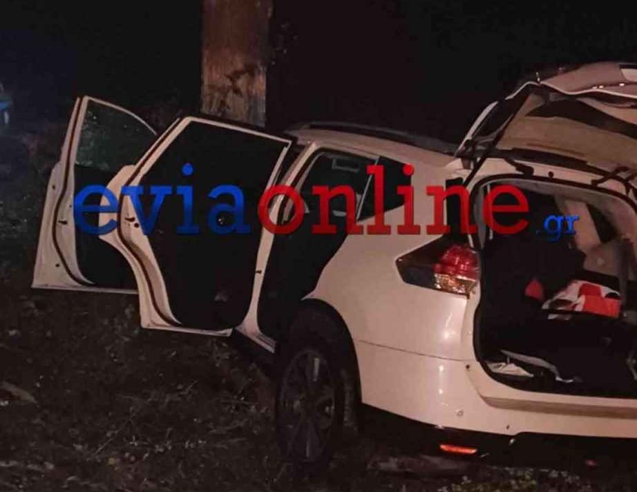 Εύβοια: Αυτοκίνητο βγήκε εκτός δρόμου και καρφώθηκε σε δέντρο – Μία τραυματίας – ΦΩΤΟ