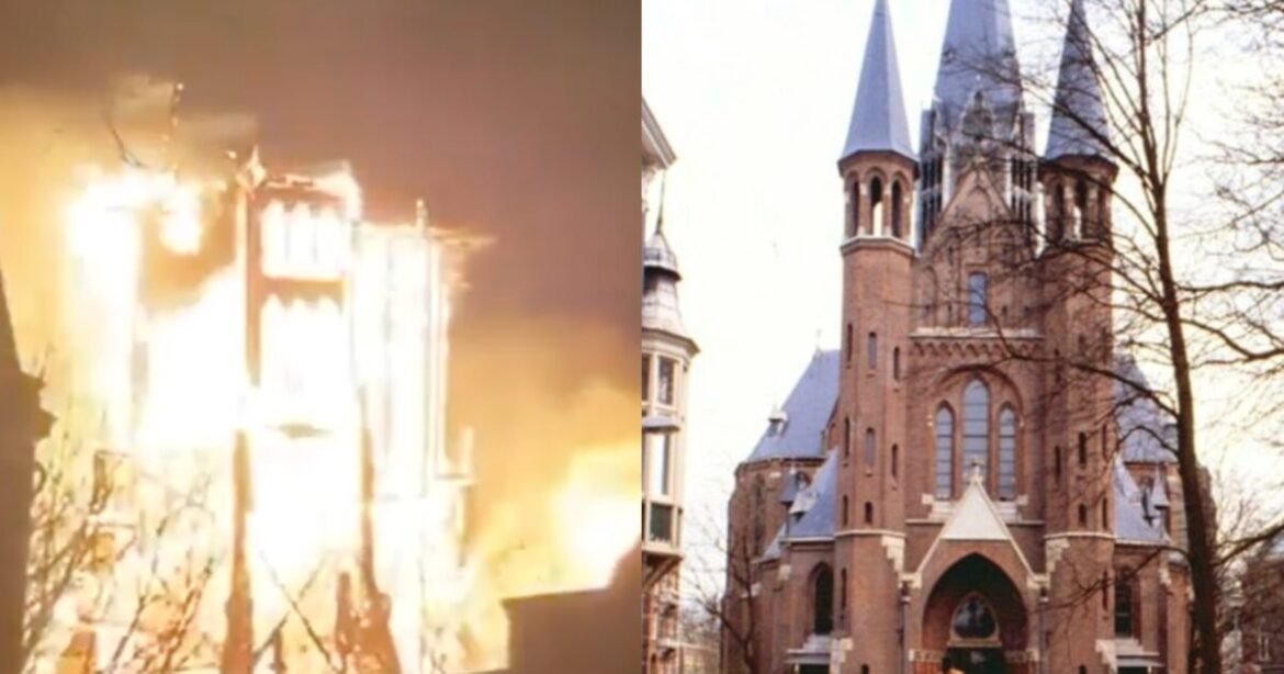 Παρανάλωμα του πυρός ιστορική εκκλησία του 1884 στο Άμστερνταμ (βίντεο)