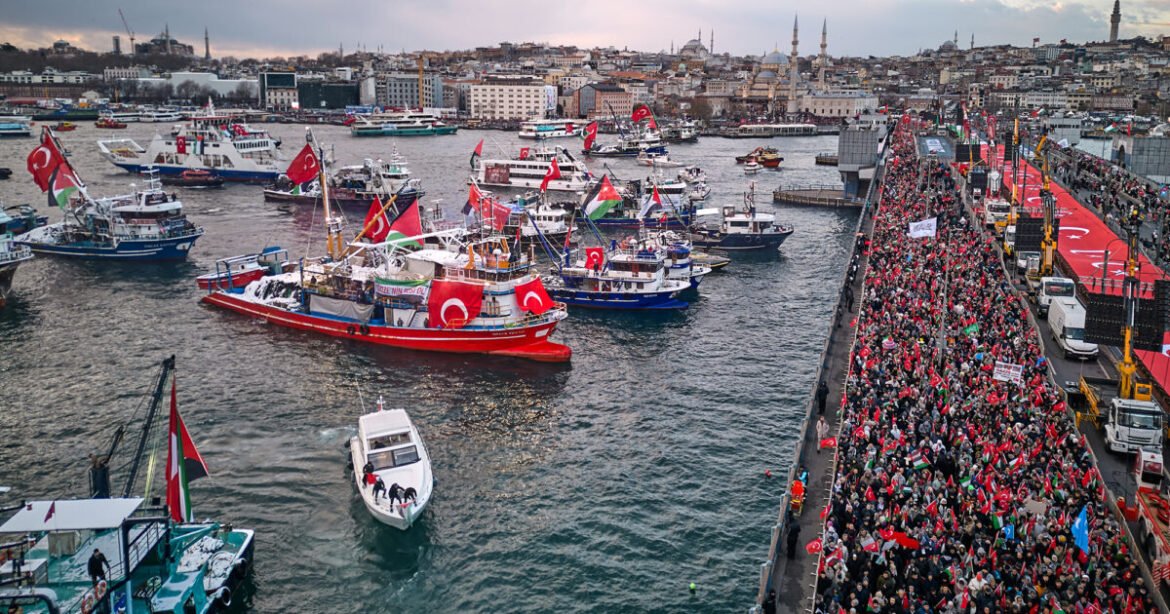 Τουρκία: Μισό εκατ. άνθρωποι διαδήλωσαν στην Κωνσταντινούπολη υπέρ της Γάζας