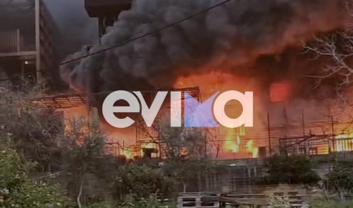 Εύβοια: Μεγάλες ζημιές από την φωτιά σε διώροφο σπίτι – Τρία άτομα στο νοσοκομείο – ΒΙΝΤΕΟ