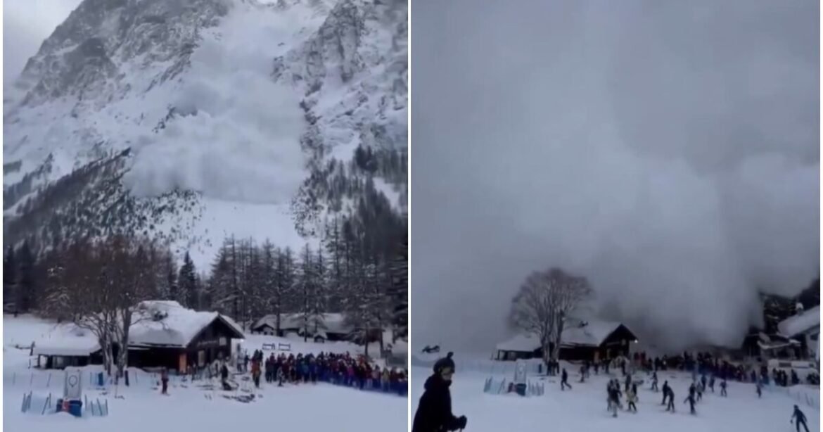 Βίντεο που κόβει την ανάσα: Τεράστια χιονοστιβάδα «καταπίνει» δεκάδες σκιέρ στην Ιταλία