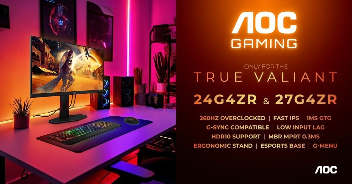 AGON by AOC: Νέες gaming οθόνες με 260Hz και Fast IPS σε τιμές που ξεκινούν από τα 149€