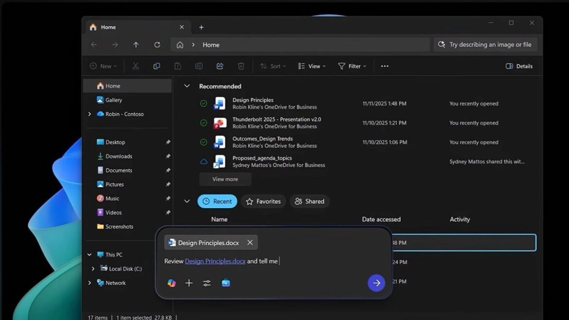 Windows 11: Το Copilot «εισβάλλει» στον File Explorer και τη γραμμή εργασιών