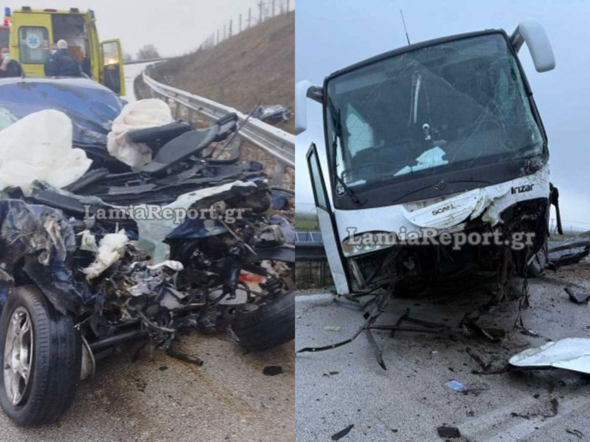 Φθιώτιδα: Νεκρός 21χρονος οδηγός αυτοκινήτου – Συγκρούστηκε μετωπικά με λεωφορείο – ΦΩΤΟ και ΒΙΝΤΕΟ