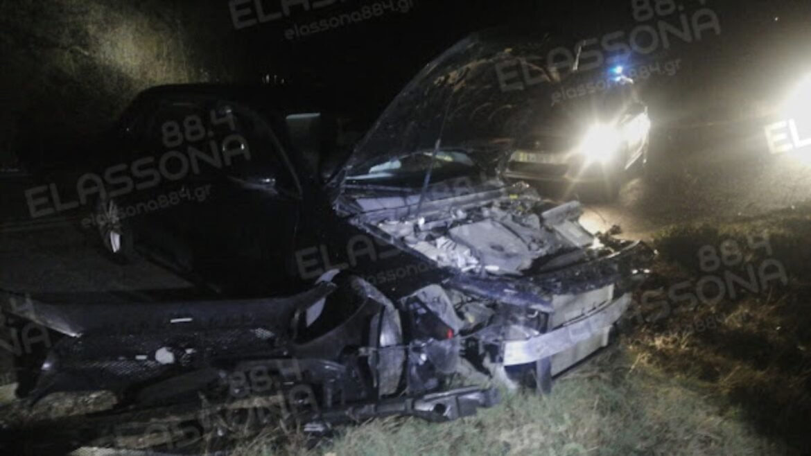 Θανατηφόρο τροχαίο στην Ελασσόνα: Δύο οχήματα συγκρούστηκαν πλαγιομετωπικά – Ένας νεκρός και δύο τραυματίες