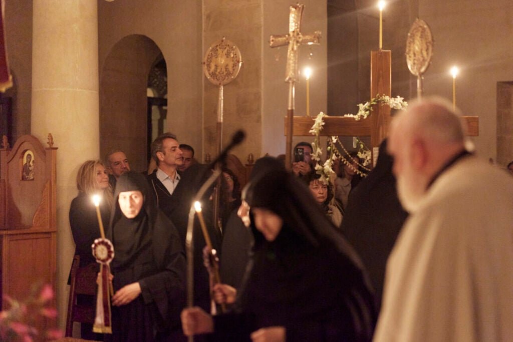 Στα Χανιά για τον Επιτάφιο το ζεύγος Μητσοτάκη