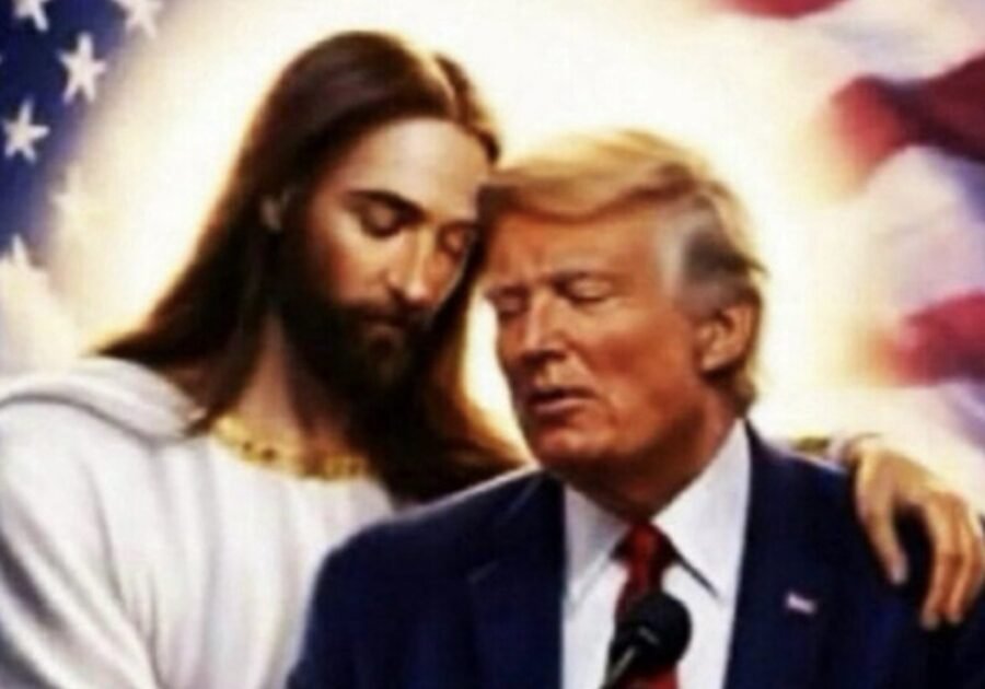 Σάλος με τη νέα ανάρτηση του Ντόναλντ Τραμπ που τον δείχνει αγκαλιά με τον Ιησού