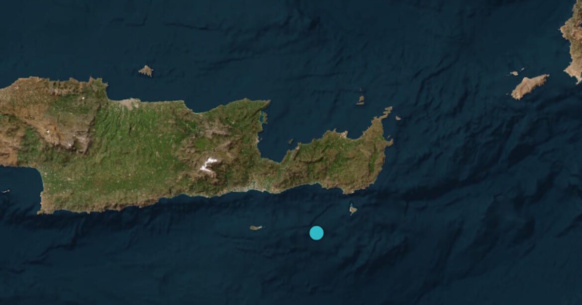 Σεισμός 4,6 Ρίχτερ στην Κρήτη, ανοιχτά του Λασιθίου