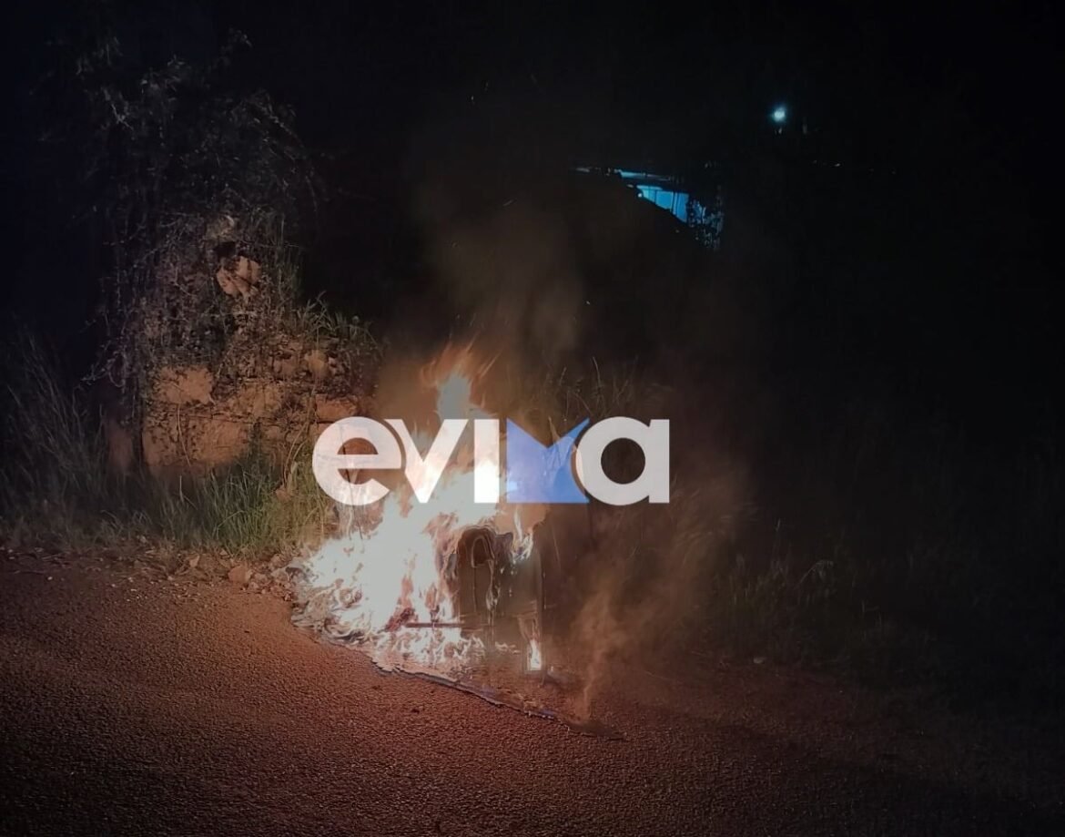 Προκόπι Ευβοίας: Στο πόδι οι κάτοικοι από μπαράζ φωτιών σε κάδους