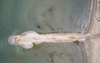Ωρωπός: Δημιουργήθηκε πρόχειρος δρόμος μέσα στη θάλασσα – «Περιβαλλοντικό έγκλημα» λέει ο δήμαρχος – Δείτε