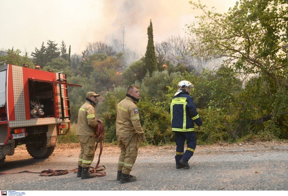 Φωτιά στην Ορεινή Νάξο έσβησε η Πυροσβεστική
