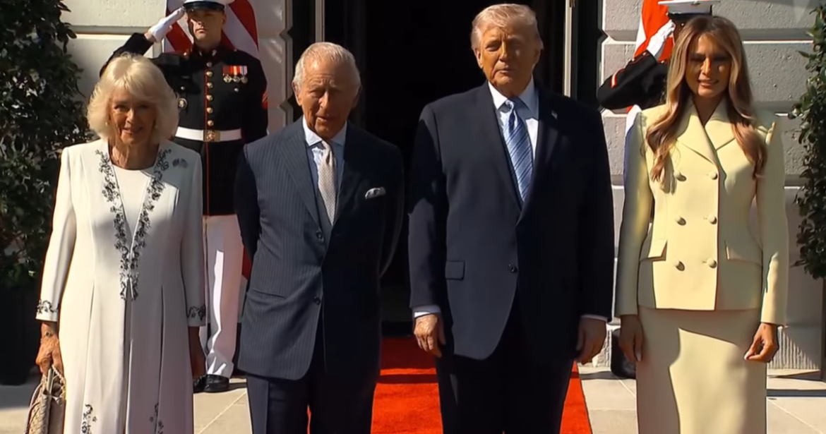 Τραμπ και Μελάνια υποδέχθηκαν τον Κάρολο και την Καμίλα στον Λευκό Οίκο (Βίντεο)