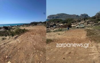 Φαλάσαρνα: Άνοιξαν δρόμο σε περιοχή Natura στην παραλία – Υποβλήθηκε μήνυση – Δείτε βίντεο